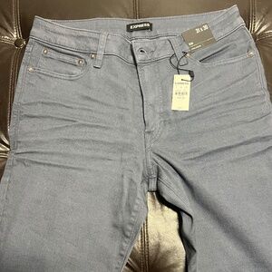 Express Slim Jeans 31x30 Gray/Blue | New With Tags